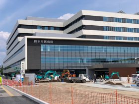 完成間近の新しい熊本市民病院