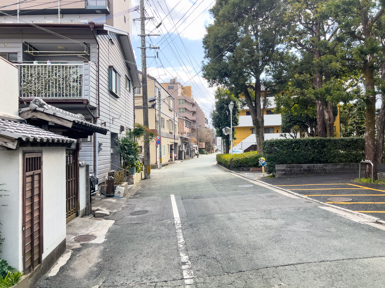 小沢町の町並み