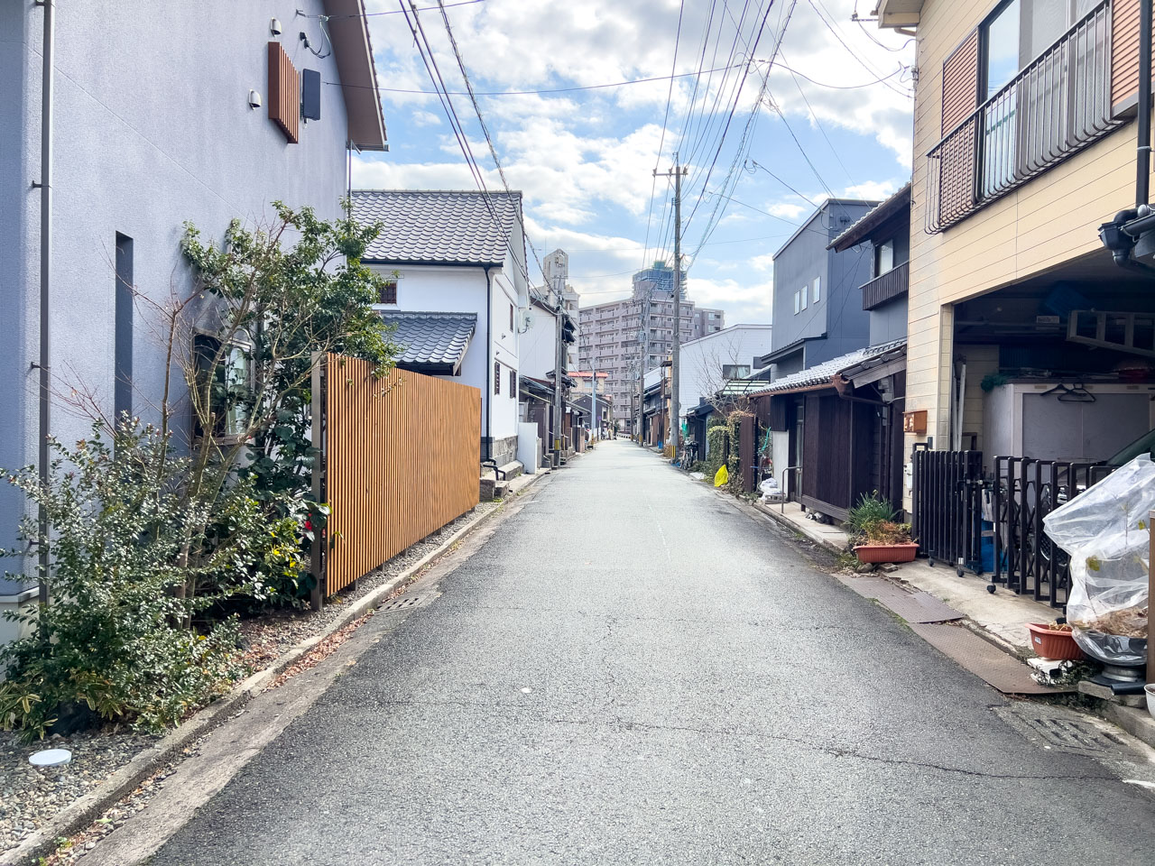 小沢町の町並み