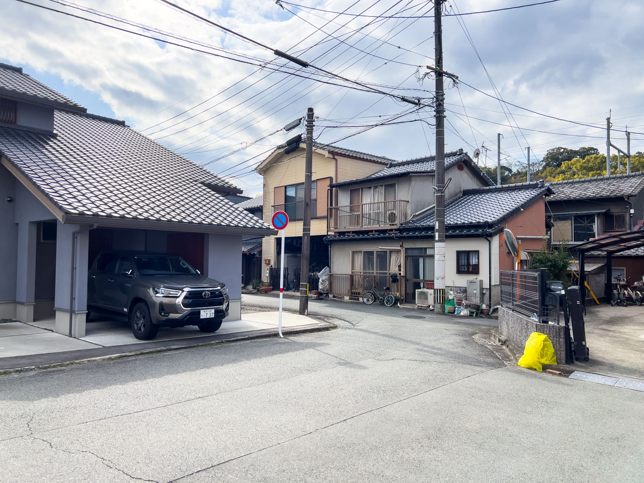 小沢町の町並み