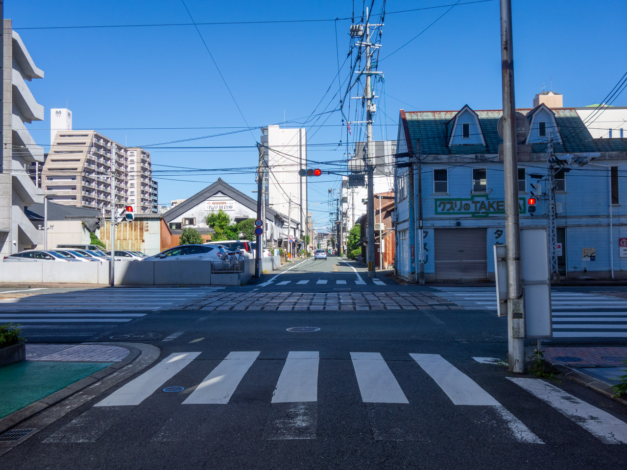 古大工町近くの市電通り