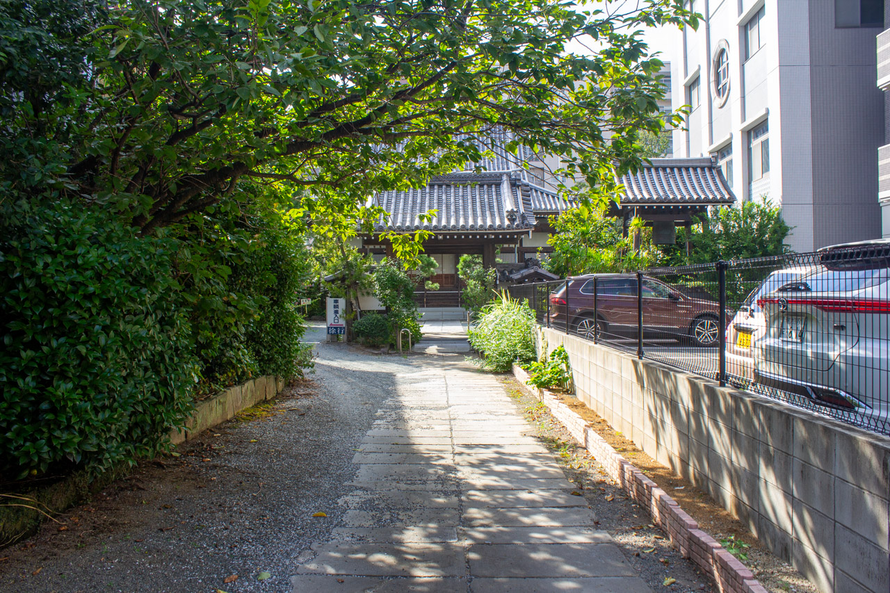 普賢寺の参道