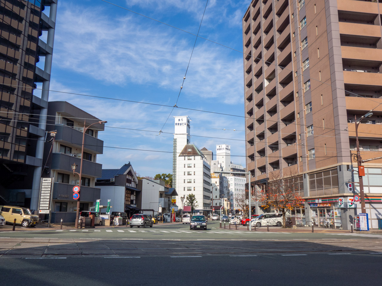 船場町下一丁目から見た辛島町