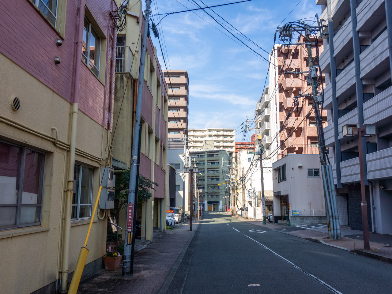 上鍛冶屋から船場町三丁目を見た風景