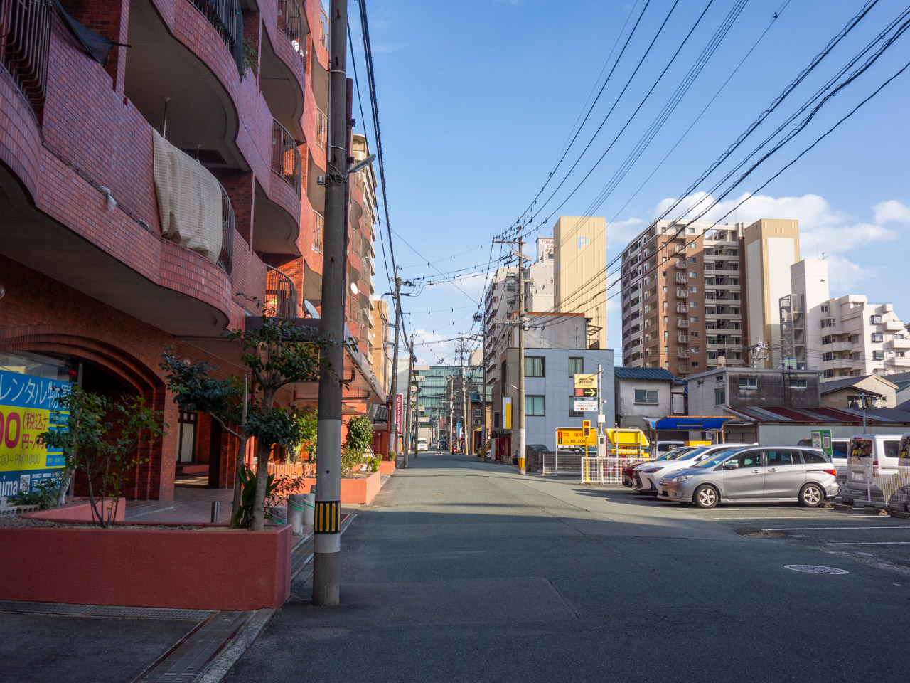 船場町下一丁目と練兵町の境界