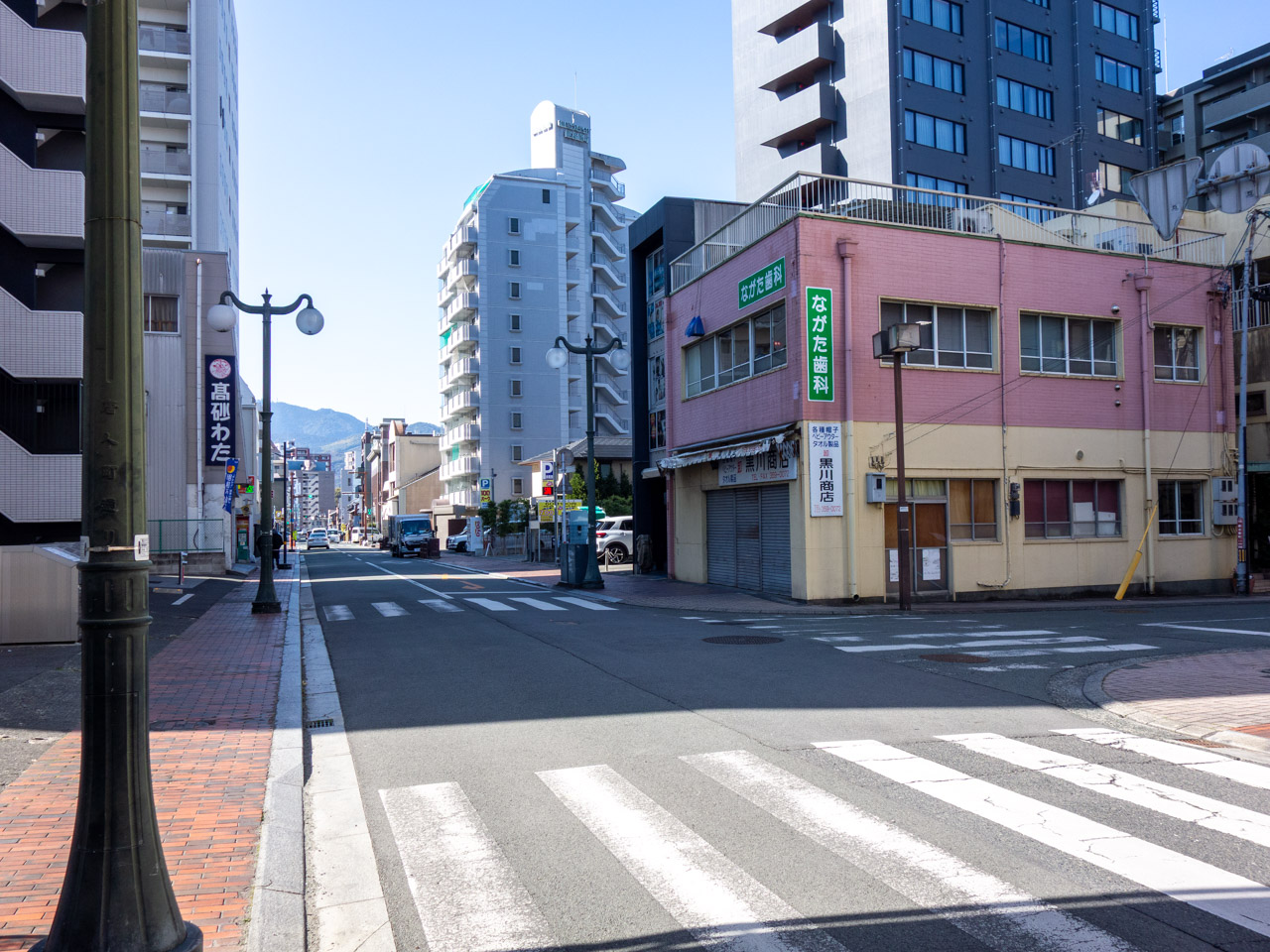 紺屋町一丁目から見た鍛冶屋町