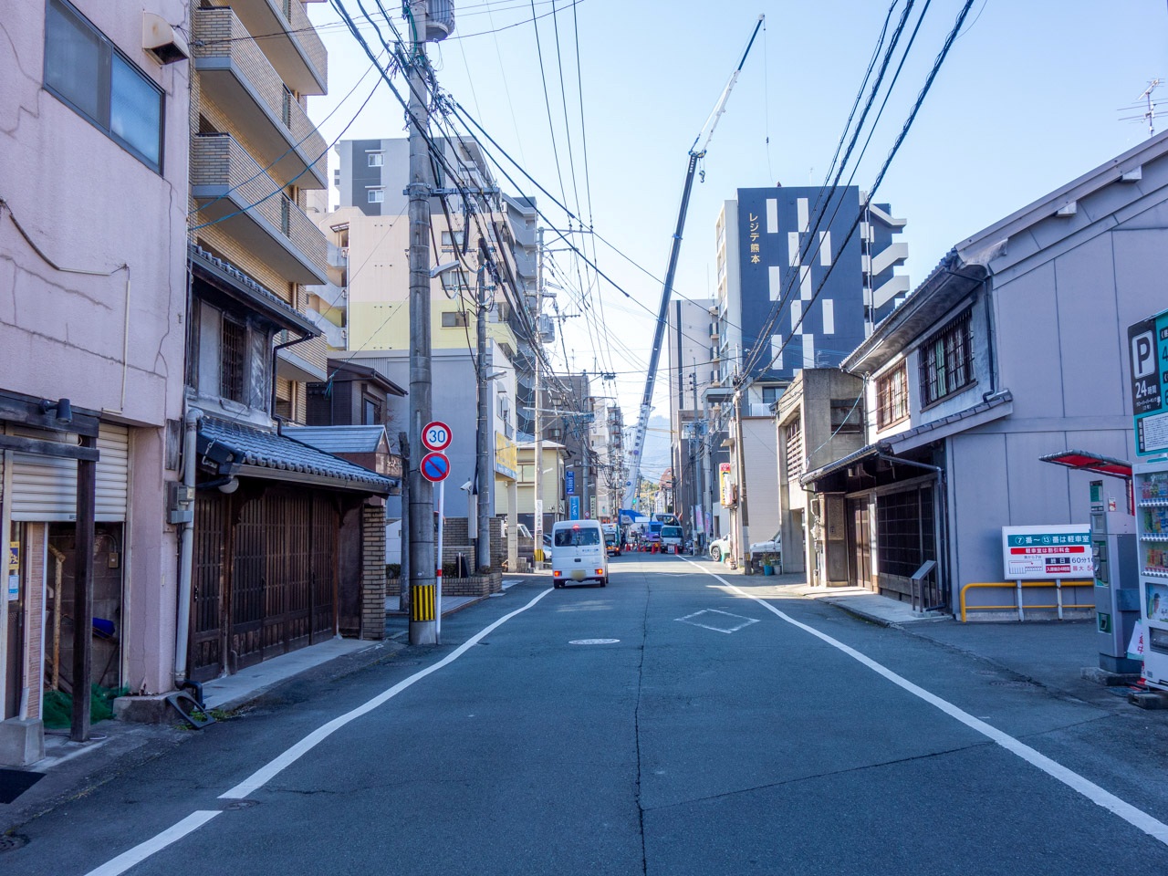 紺屋町三丁目と万町の境界