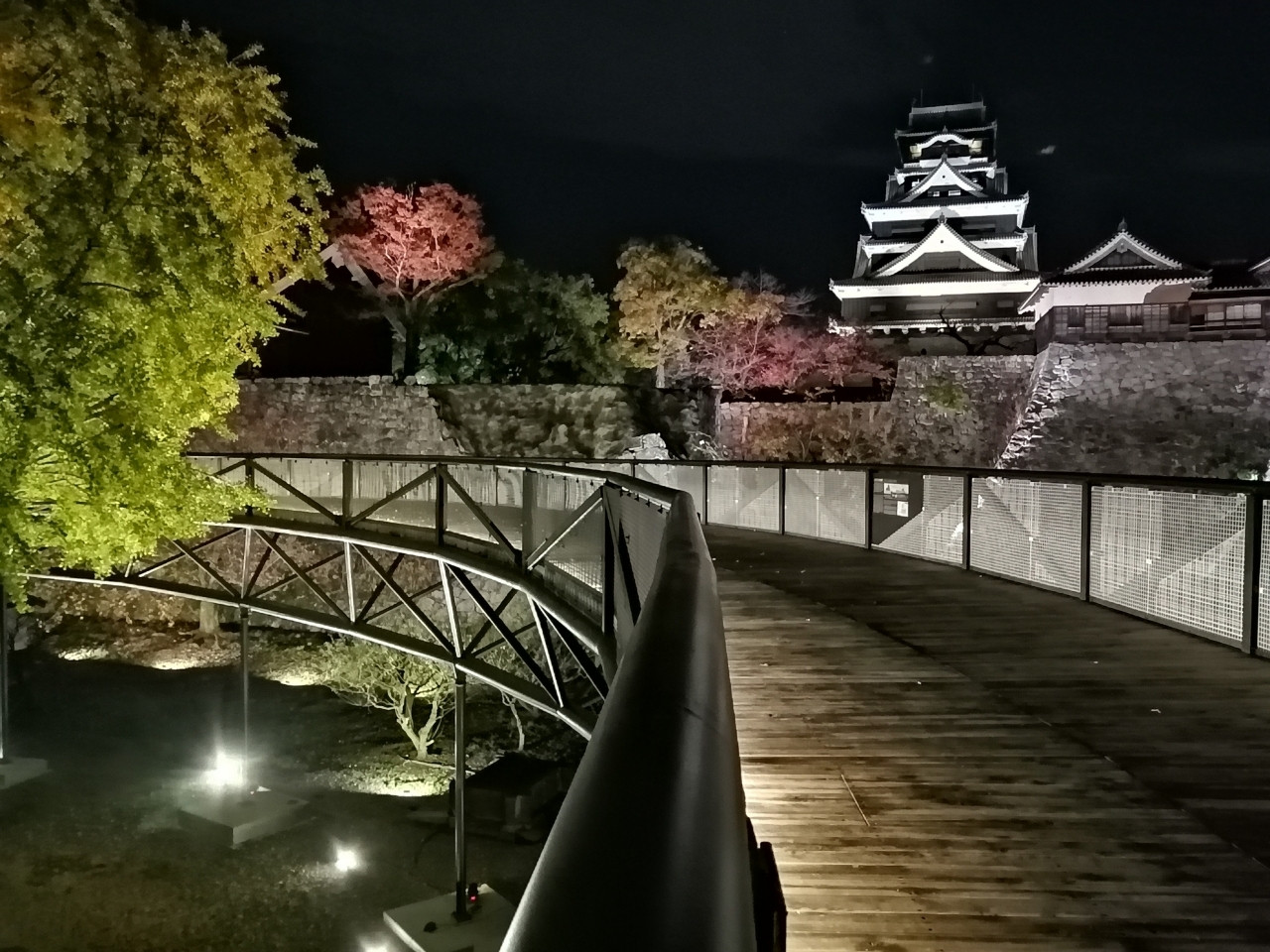 熊本城の特別見学通路