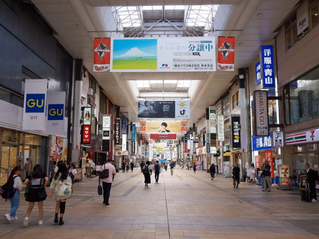 熊本市の下通アーケード