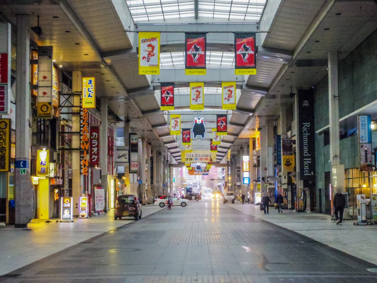 熊本市のサンロード新市街